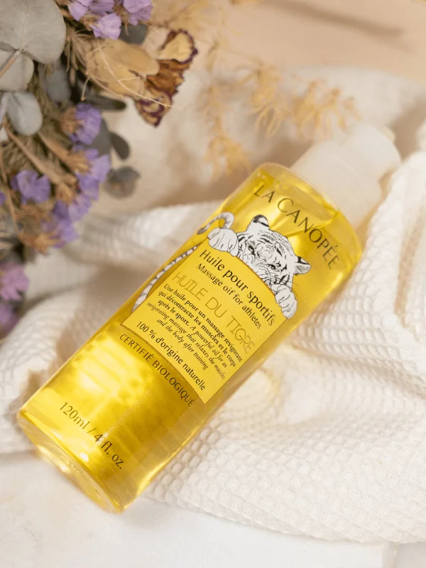 Décontractez vous et récupérez avec cette huile 100% naturelle et made in France.